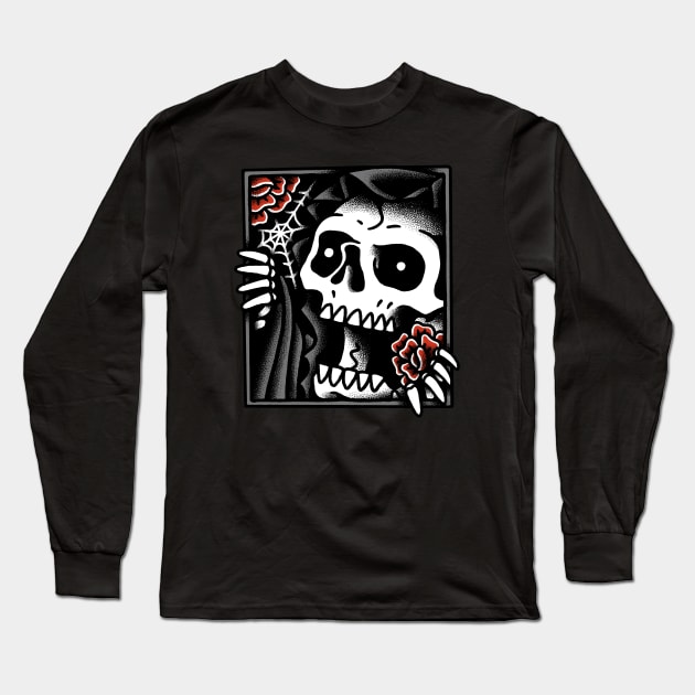 Grim Reaper Lurk Long Sleeve T-Shirt by quilimo